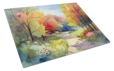 NEW North Carolina Dogwoods in Watercolor Glass Cutting Board Decorative Tempered Glass Kitchen Cutting and Serving Board Large Size Chopping Boa