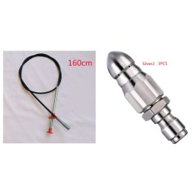 60CM Sewer Dredger Spring Pipe Dredging Tool Household Hair Cleaner Drain Clog Remover Cleaning Tools Household For Kitchen Sink Kitchen Gadgets (Option: Black 160cm Set)