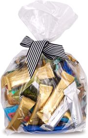 Clear Gusseted Poly Bags (Color: Clear.)