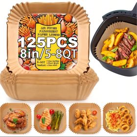 125 Pieces Of Air Fryer Baking Paper (Option: Style2)